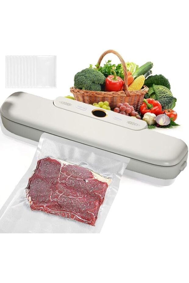 ZPLNOSIN Vacuum Sealer Machine, Food Vacuum Sealer with 10 Vacuum sealer Bags storage, Automatic Foo