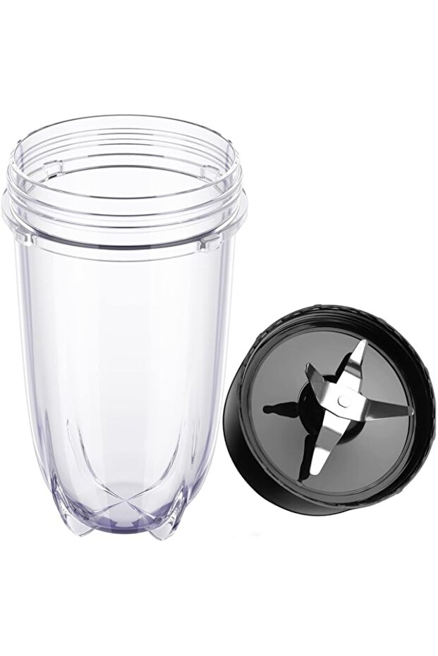 LVAINIT 2-piece 16oz Cup and Cross Blade, Blender Replacement Parts Compatible with Magic Bullet 250