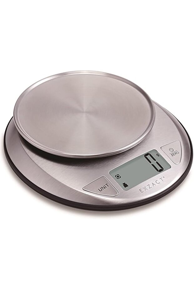 Exzact Digital Kitchen Scale - Stainless Steel - Electronic Baking Scale - Food Scale - Capacity 5kg