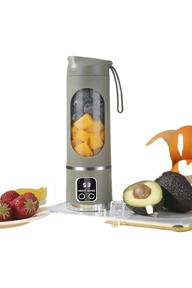 450ml Portable Juice Blenders, Electric Mini Smoothie Blender, Bottle USB Recharable Wireless Juicer