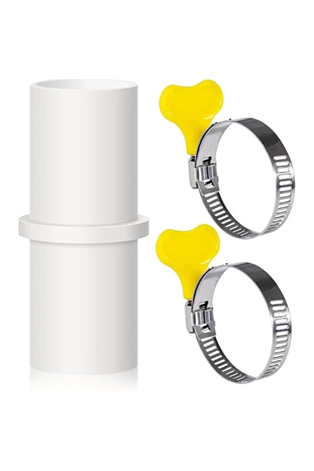 Washing Machine Drain Hose Connector, Washer Drain Hose Extension Adapter with 2 Hose Clamps, Fit fo