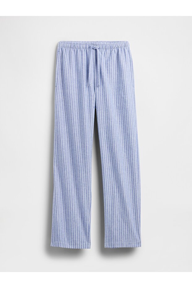 Kadın Açık Mavi Softest Flannel Pijama Altı - 2