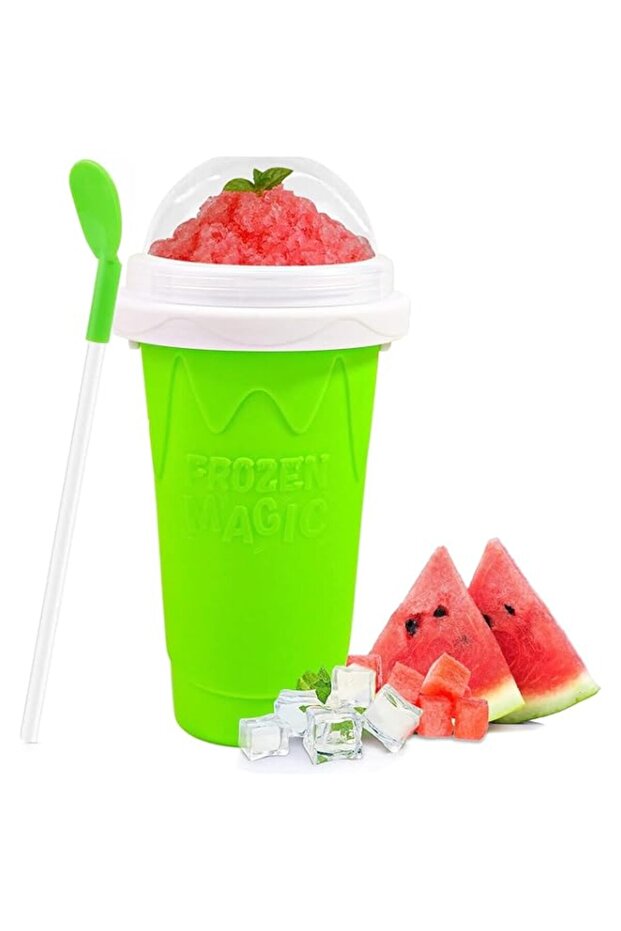 VUCATIN Magic Frozen Slushy Maker Squeeze Cup, Portable Freeze Silica Mug for Ice Cream Milkshake Sl