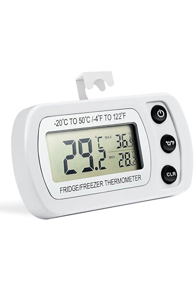 Exrp Digital Refrigerator Freezer Thermometer,Max/Min Record Function with Large LCD Display