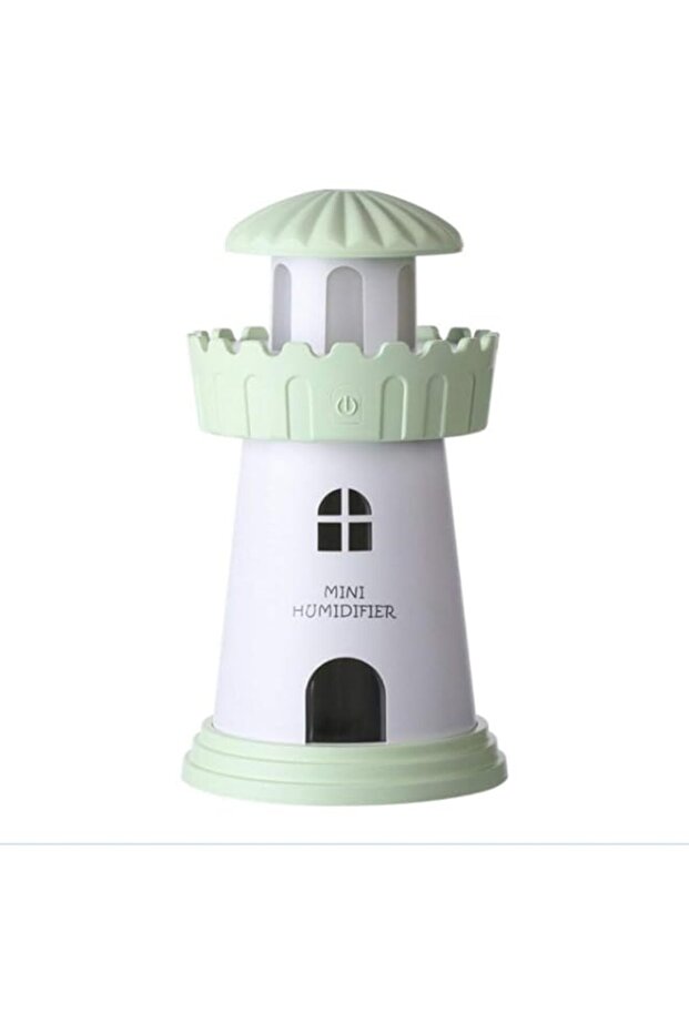 مرطب هواء صغير على شكل منارة LED ليلية - 1