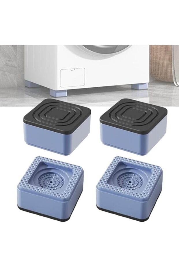 Bolivia's Washing Machine Feet Pads, 4 PCS Pedestals Shock and Noise Cancelling Washing Machine Foot