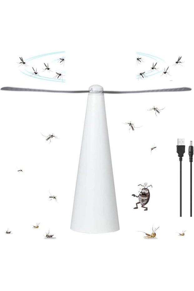 Merin Repellent Fan, Portable Table Fly Fan, Odor Free Fly Repellent Fan, Keep Flies, Picnic Table F