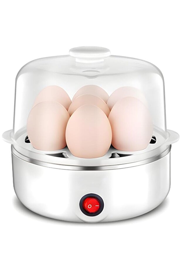 DUKASOU Rapid Egg Cooker with Tray,Electric Egg Boiler Egg Steamer Boiled Poached Rapid Egg Cooker w