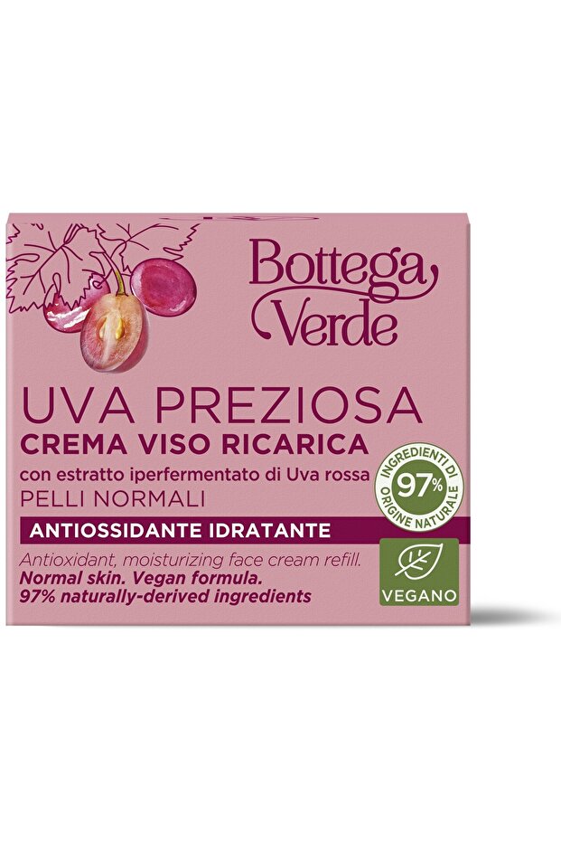 Face Cream for Normal or Dry Skin with Red Grapes Hyperfermented Extract - Uva Preziosa, 50 ML - 4