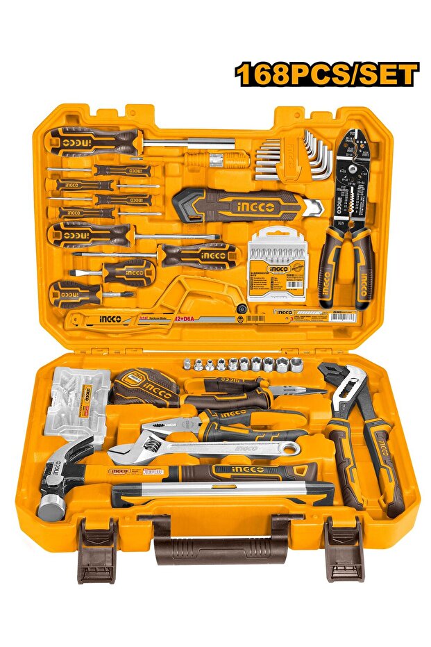 168 PCS HANDTOOLS SET HKTHP21681 - Comprehensive Hand Tool Set with 168 Pieces, Perfect for DI - 2