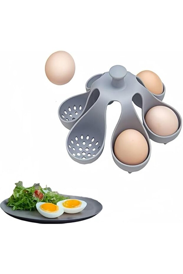 Silicone Egg Boiler Rack, Freestanding Egg Boiler, Egg Cooker, Hard Boiled Egg Boiler, Storage and E