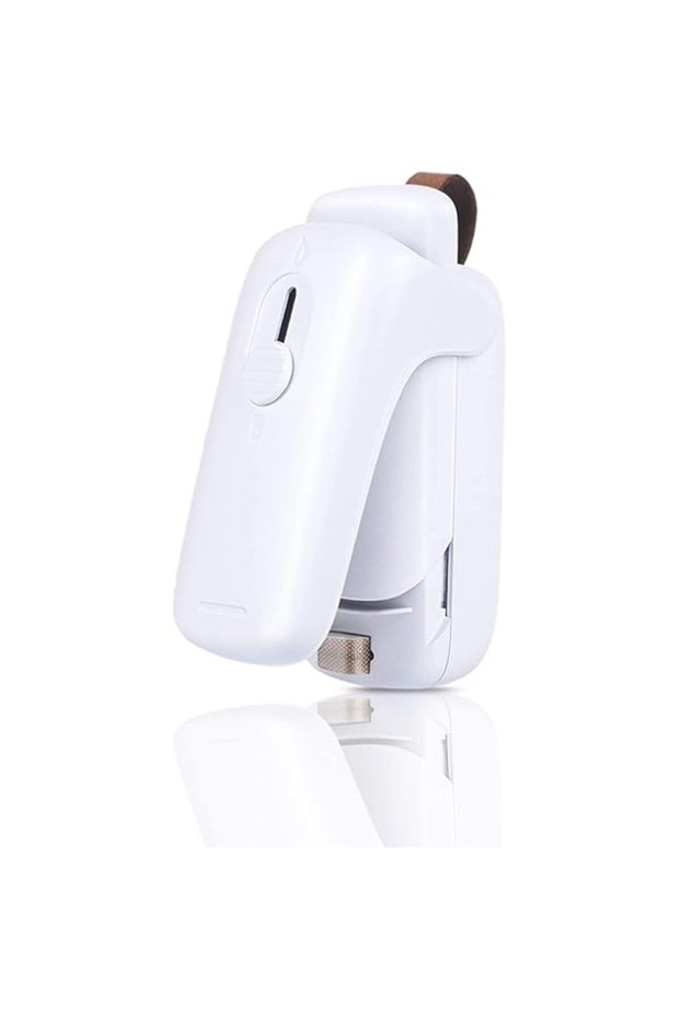 Vacuum Sealers, Handheld Bag Sealer 2 in 1 Mini Heat Sealer & Cutter Portable Bag Resealer Machine F