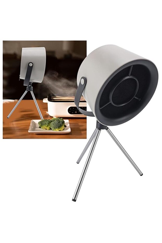 Jiawu Portable Range Hood, Kitchen Mini Fan Desktop Range Hood with 3 Speed Exhaust Fan, Small Fan K
