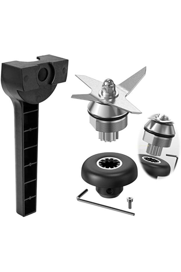 Azonee Blade Replacement Parts for Vitamix Blender, Wet Blade Replacement Assembly with Wrench and D - 1