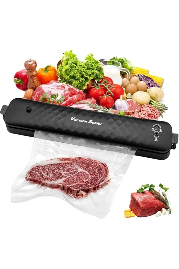 Vacuum Sealer Machines, Automatic Food Sealer Machine, One-Touch Vacuum/Sealing for Dry Food and liq