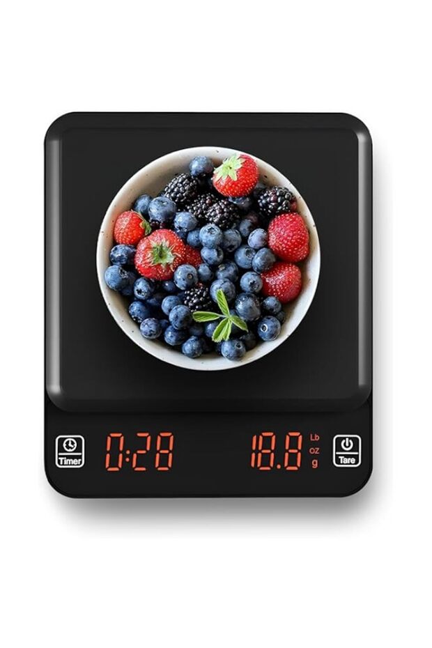 PICCIULI Digital Kitchen Food Scale, Electronic Scale for Baking & Cooking, 3KG Capacity with Accura