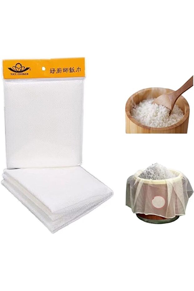 RICE NET NYLON FINE MESH RICE NAPKIN, SUSHI RICE, NEVER OVER COOKED RICE!! by