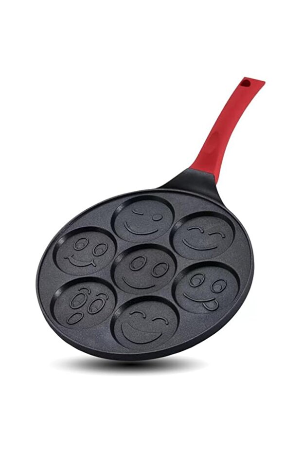 X spring Mini Pancake Maker, 27cm 7 Hole Nonstick Waffle Maker Breakfast Pan, Pattern Pancake Pan fo - 1