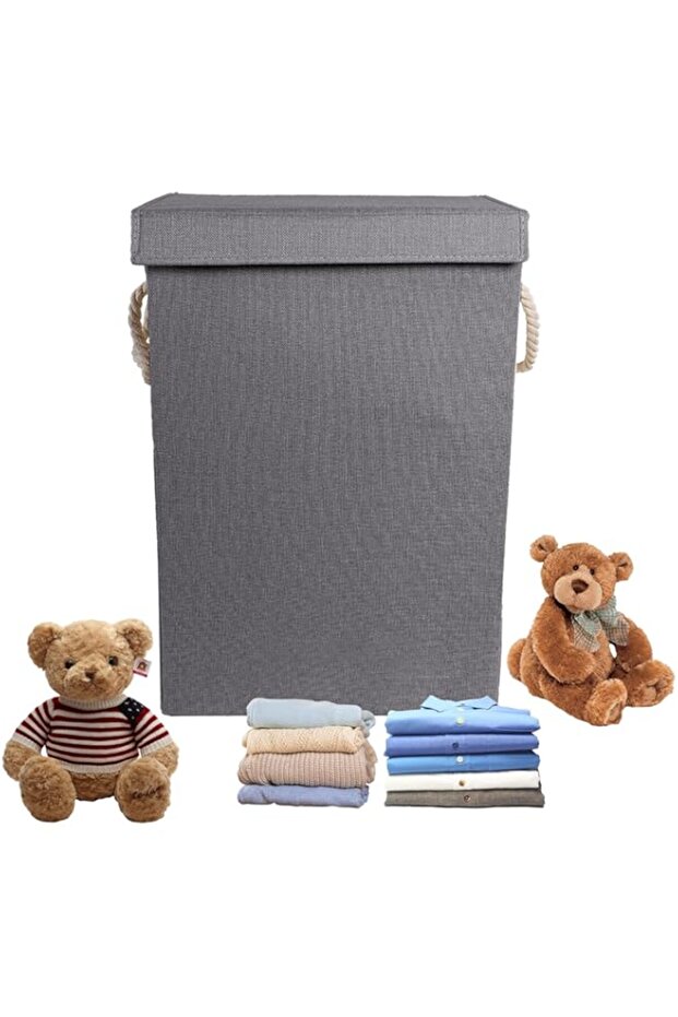 STAYOUNG 85L Laundry Hamper - Children's Storage Basket, Cloth Basket With Lid, For Bathroom, Laundr