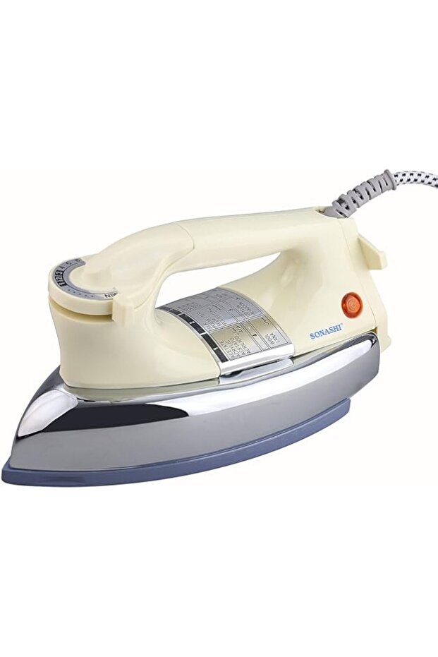 Sonashi Heavy Iron SHI-6012 – 1000-1200W Heavy Iron for Clothes with Thermostat Control, Overheat