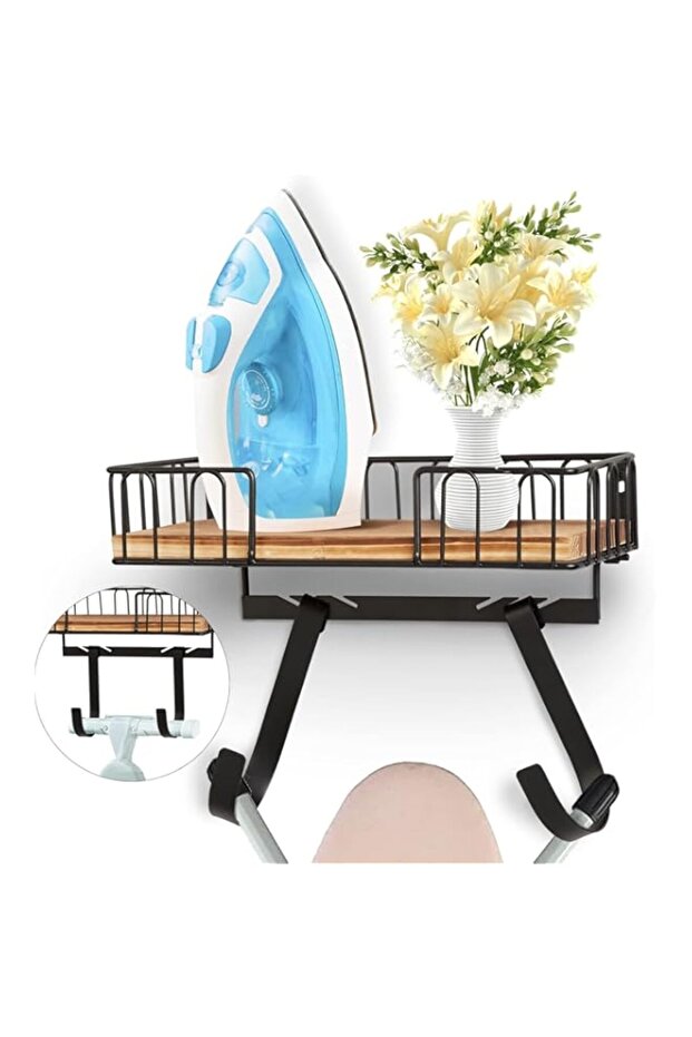 Koeay Ironing Board Holder Wall Mount(T&V Shaped) for Laundry Room, Ironing Iron Board Hanger Wall M