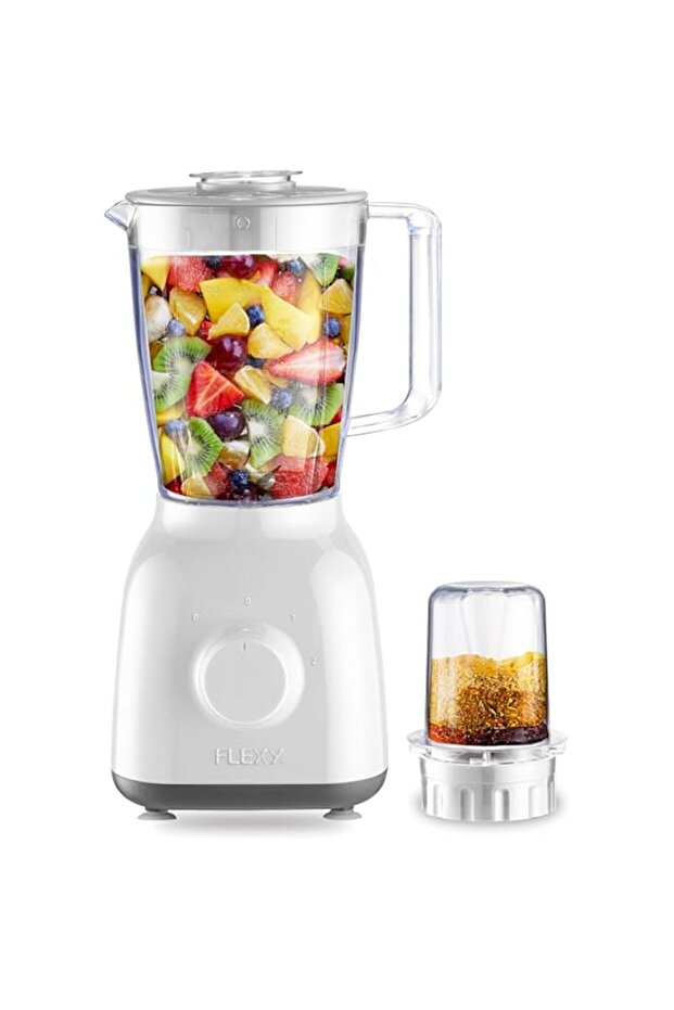 FLEXY® 650W Power Blender & Grinder 2-in-1 Combo with 1.5L Jar & 50G Mill - Includes 2 Years Motor