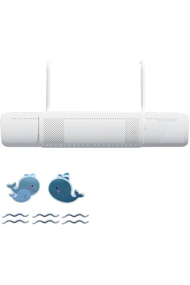 Moninsta Central AC Air Flow Deflector, Wall-Mounted Air Conditioning Adjustable Wind Guide, Prevent
