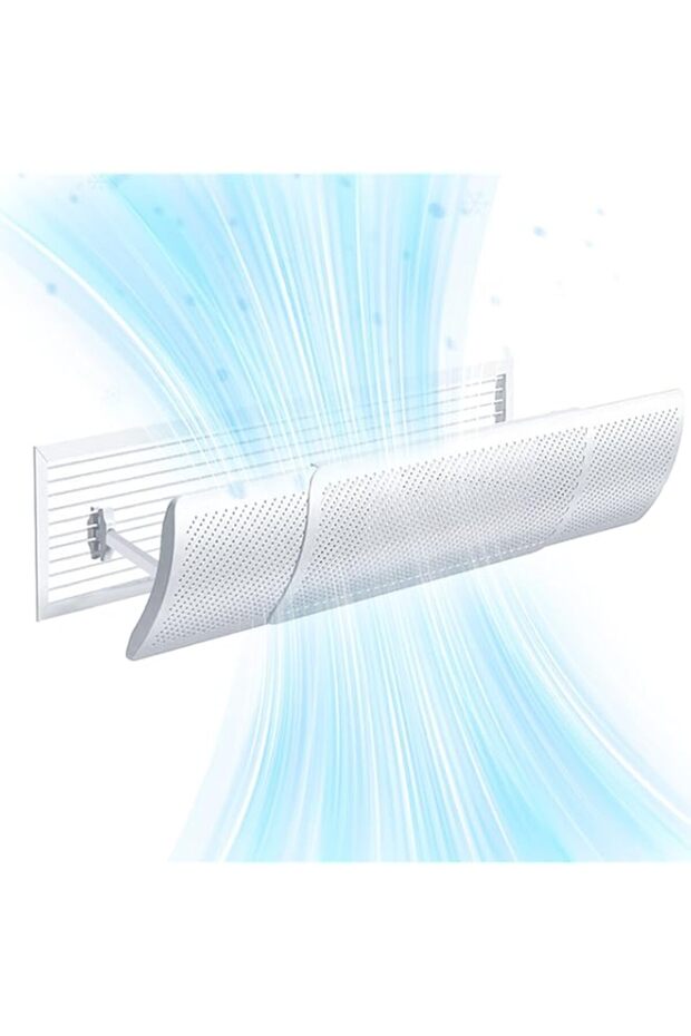 CyanCloud Air Conditioner Deflector, 58-95 cm Adjutstable, Retractable Adjustable Central AC Air Def