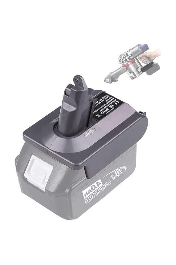 【Upgraded】 3-in-1 V6/V7/V8 Adapter for Makita 18V Lithium Battery Convert to for Dyson V6/V7/V8 - 1