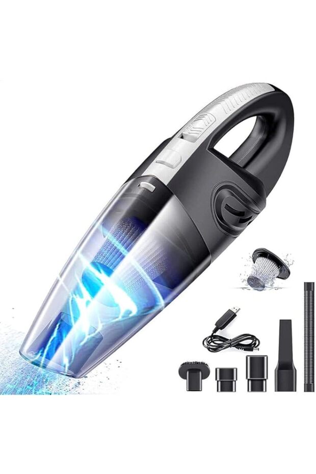 TECHVIDA Handheld vacuum cleaner, portable mini hand vacuum cleaner with powerful cyclone suction, s