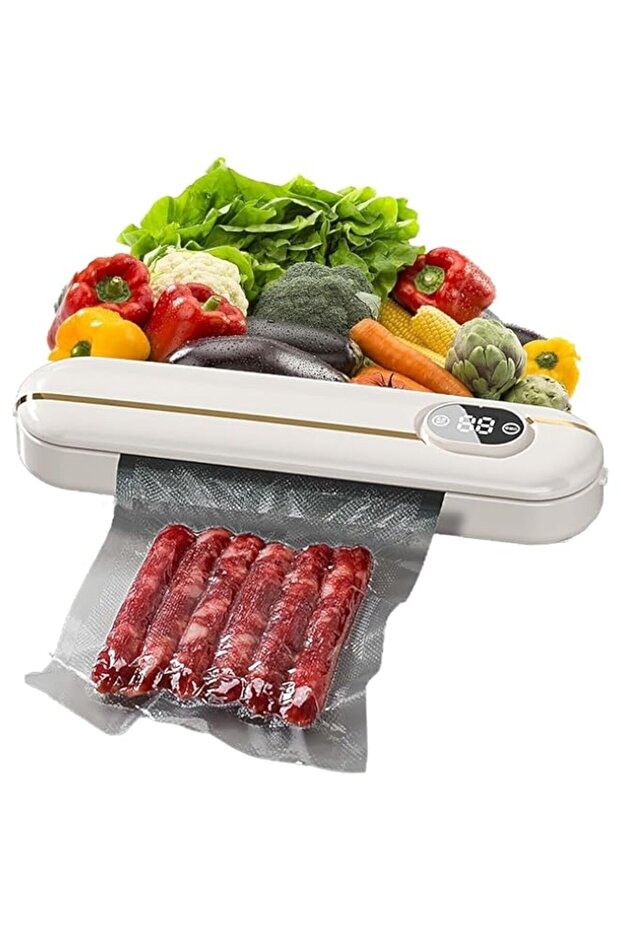 TMEOSK Vacuum Sealer Machine - Freshness Magic Seal, Dual Dry/Wet Modes, 60KPa Strong Suction, 15s F