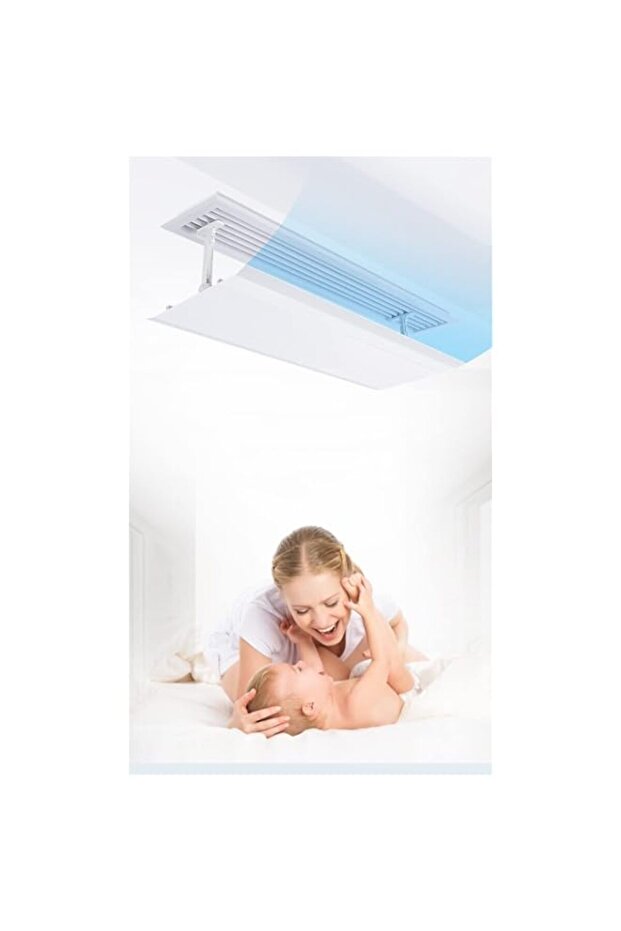 Organized Home Air Conditioning Windshield Angel Adjustable AC air Deflector Anti-direct Blowing Win