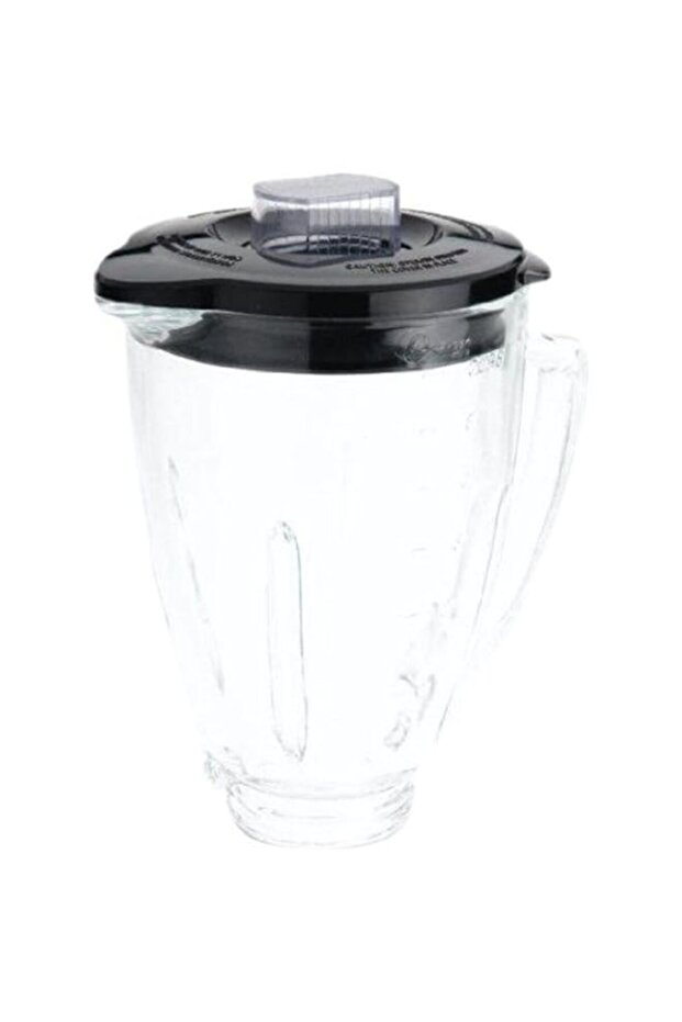Oster Blender 6-Cup Glass Jar, Lid, Black and clear