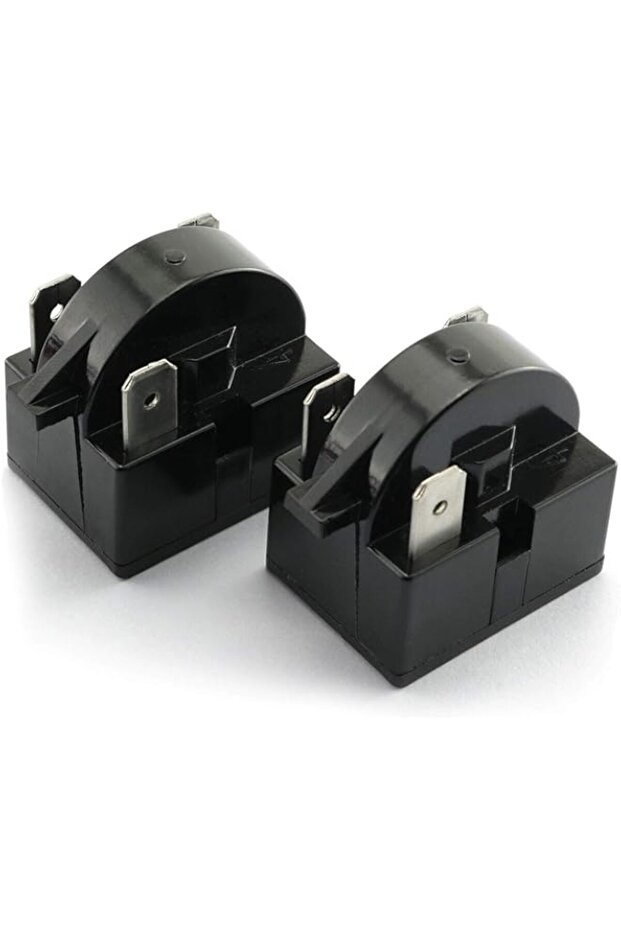 RLECS 2pcs 3 Pin Coolers Compressor Starter QP-02-4.7 PTC Refrigerator Start Relay 4.7 ohm