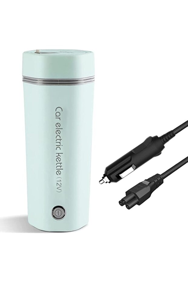 Car Portable Travel Electric Cup 12V/7A 80W, 350ml Heating Capacity Electric Tea Coffee Kettle for 1