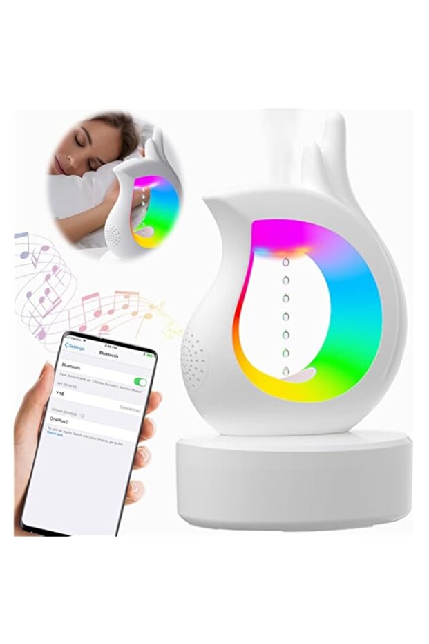 Azonee Anti Gravity Humidifier with Bluetooth Speaker, RGB LED Night Light, 450ml Cool Mist Humidifi