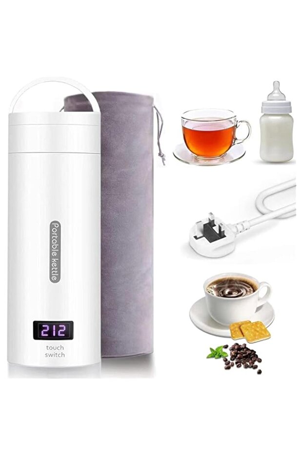 Portable Electric Kettle For Travel, Stainless Steel Electric Kettle For Coffee Milk Tea, Small Hot