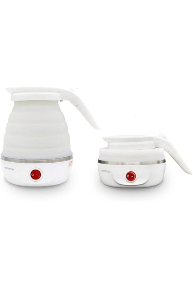 Nathome Travel durable Foldable Electric Kettle Dual Voltage, Fast Water Boiling, Boil-Dry, Portable