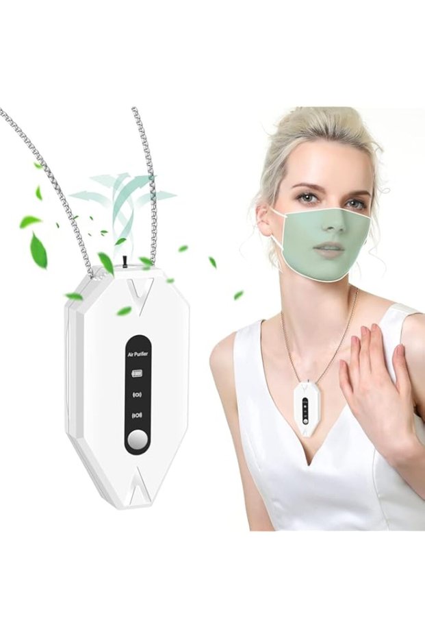 NALACAL Portable Personal Air Purifier Necklace, Home Mini Air Purifier, Wearable Travel Size Air Pu