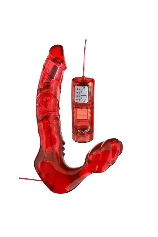 Stimulator Dublu Harness Rosu