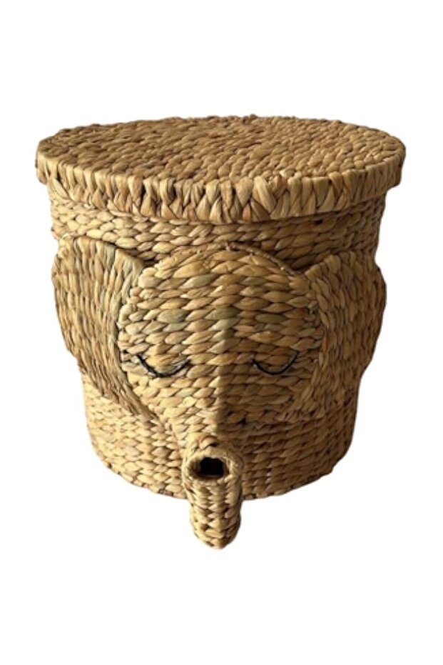 Water Hyacinth Basket for Toys Storage - ELEPHANT basket by Martina Eco