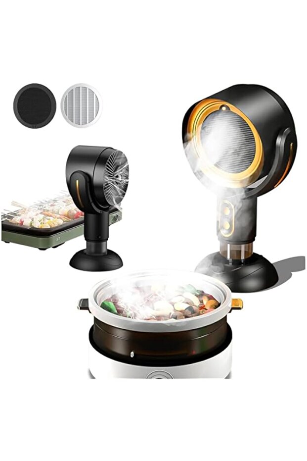 Aputue Table Range Hood, Two-Speed Adjustment Detachable for Cleaning with Strong Suction, USB Recha