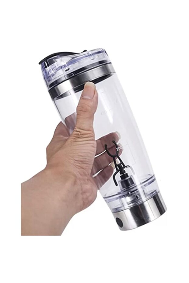 Blue Coral Protein Powder Shaker Bottle 600ML Mixer Shaker USB Rechargeable Electric Mixing Cup Port