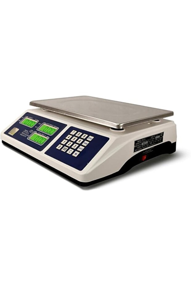 Highly Efficient 66lb/30kg Digital Price Computing Scale for Commercial Use, Dual LCD Display, Stain