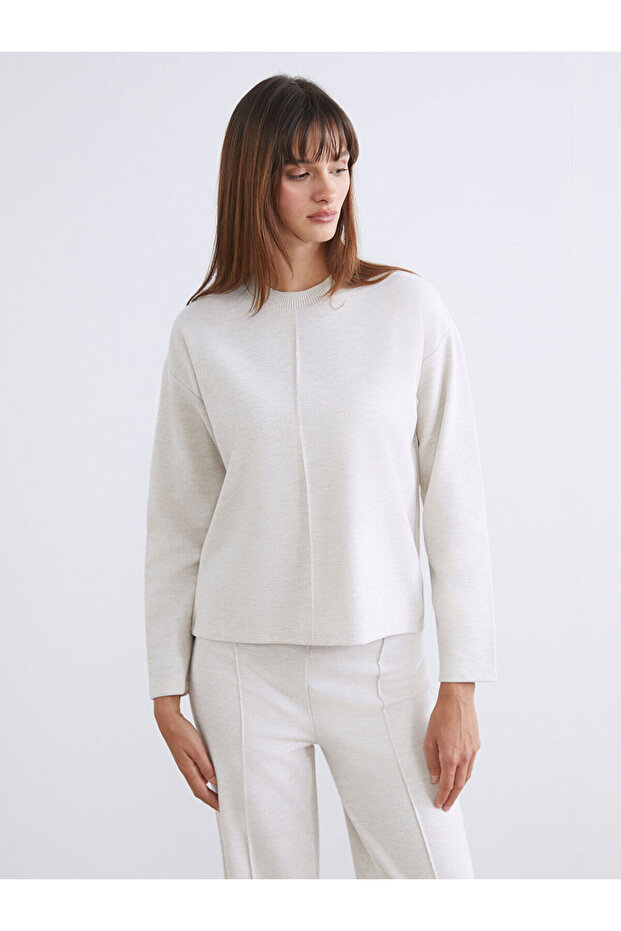 Crew Neck Women's Knitwear Sweater