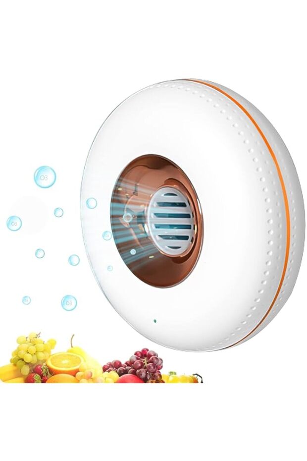 TERRIFI Refrigerator Deodorizer, Reusable Mini Usb Rechargeable Fridge Deodorizer Odor Eliminator Po