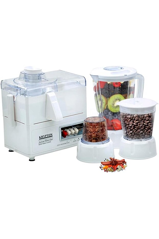 Krypton Multifunctional 4 in 1 Juicer and Food Processor, Blender, Chopper & Grinder with 1.6L Jar,