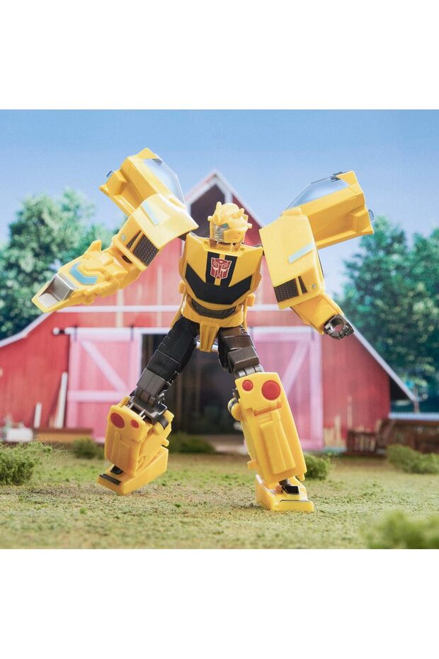 Earth Spark Transformers Deluxe Class Figür Bumblebee 21 Adımda Dönüşebilen Orijinal - 1