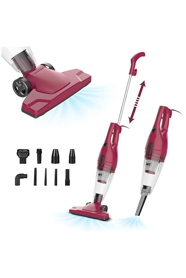 WB West Bayou 2-in-1 Handheld Stick Vacuum Cleaner - Lightweight, Powerful 600W Motor, 17000Pa Sucti