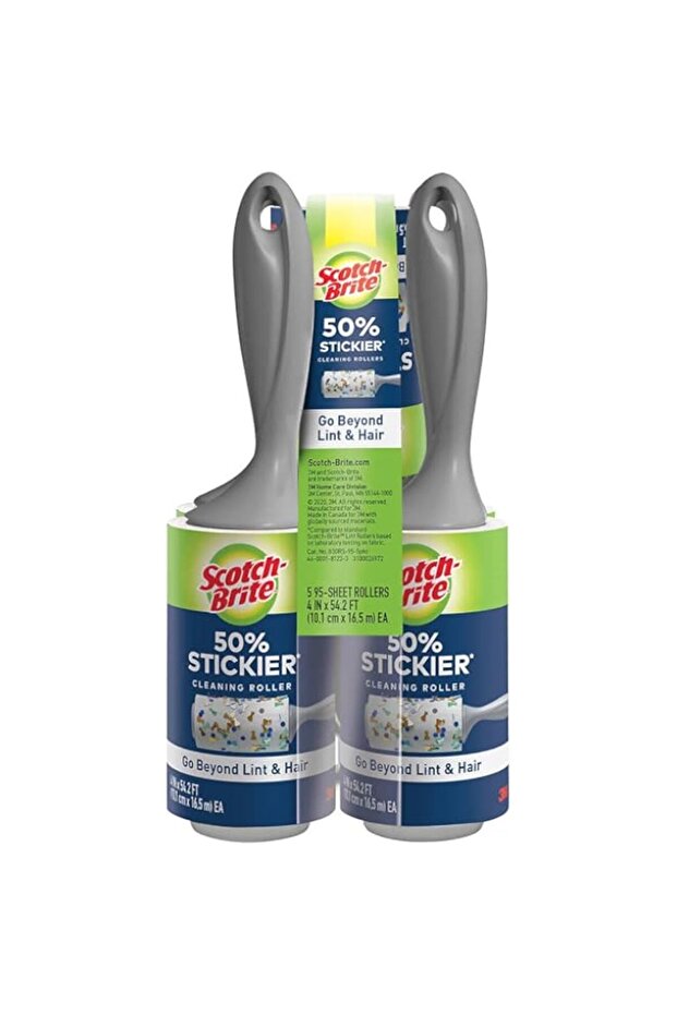 Scotch-Brite Scotch Brite 3M Lint Roller 50% Sticker 5 Pk/95 Sheets (Net Sheet 475), 475Count - 1